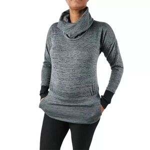 Athleta Tops Women's Batwing and Robin Gray Cowl Neck Sweater
